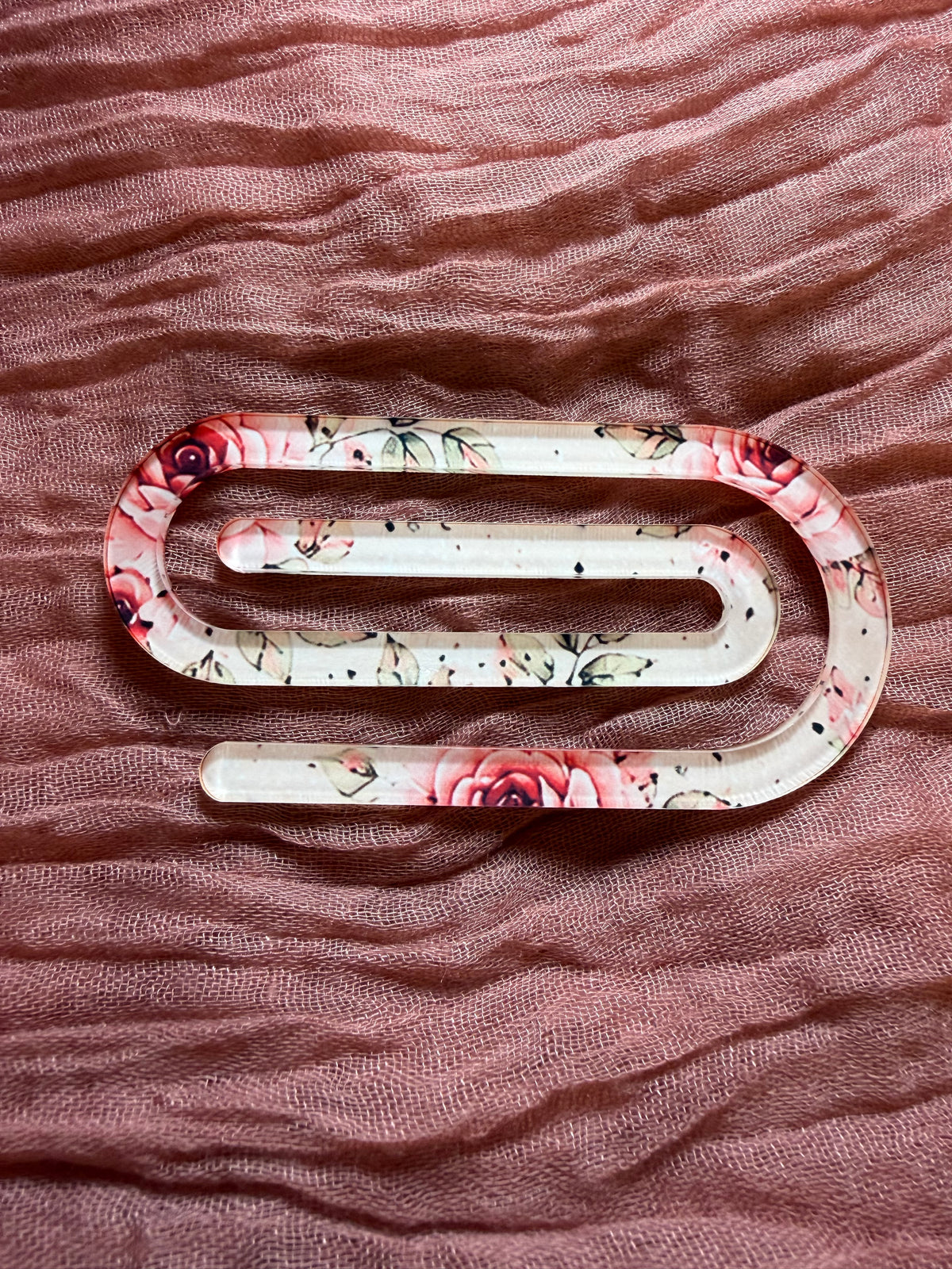Acrylic Paperclip Bookmark – Cute Book Lover Gift | Multiple Designs
