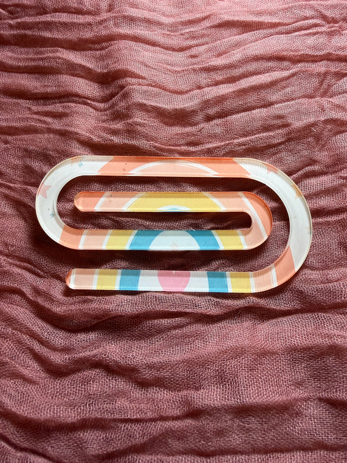 Acrylic Paperclip Bookmark – Cute Book Lover Gift | Multiple Designs