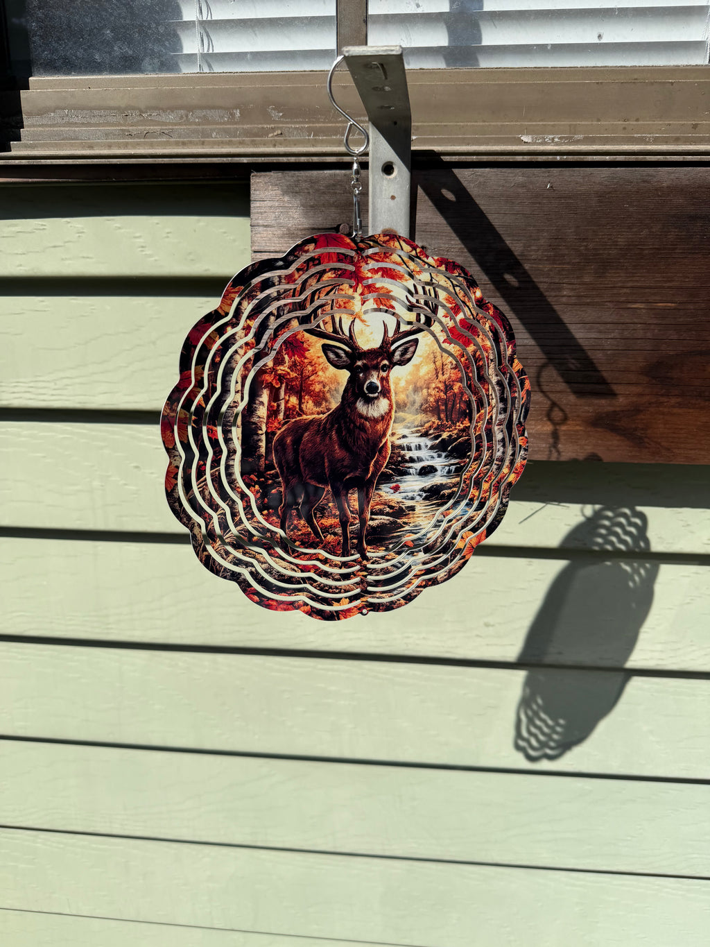 Fall Wind Spinner – 8” Autumn Metal Yard & Porch Decor