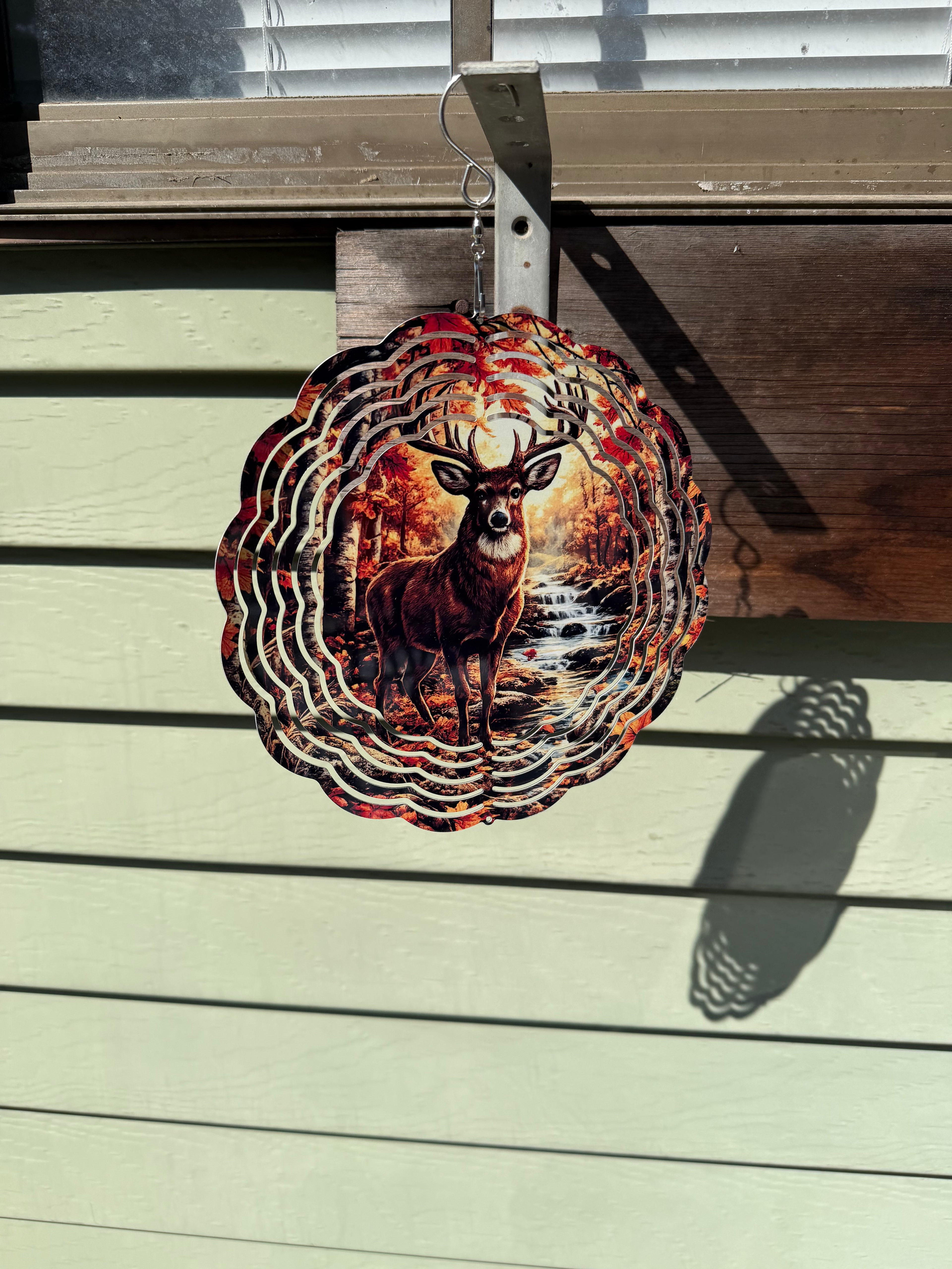 Fall Wind Spinner – 8” Autumn Metal Yard & Porch Decor