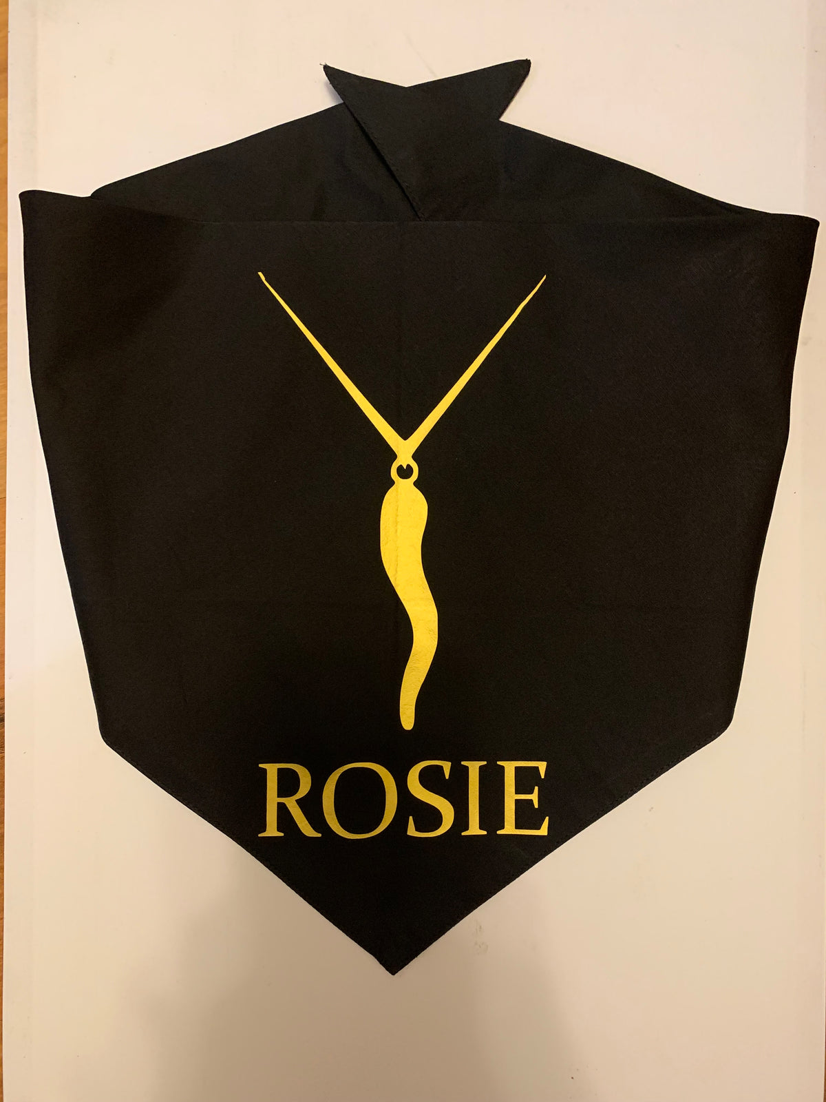 Personalized Italian Horn Dog Bandana – Custom Name | Cornicello Pet Bandana
