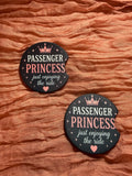Passenger Princess Car Coasters – “Just Enjoying the Ride” Girly Car Accessories