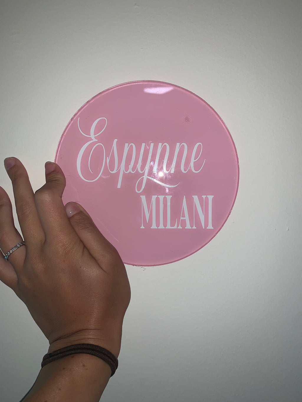 Personalized 6” Acrylic Name Sign | Baby Name & Nursery Decor